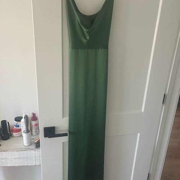 Dessy Collection Forest Green Maxi Dress - Picture 1 of 5